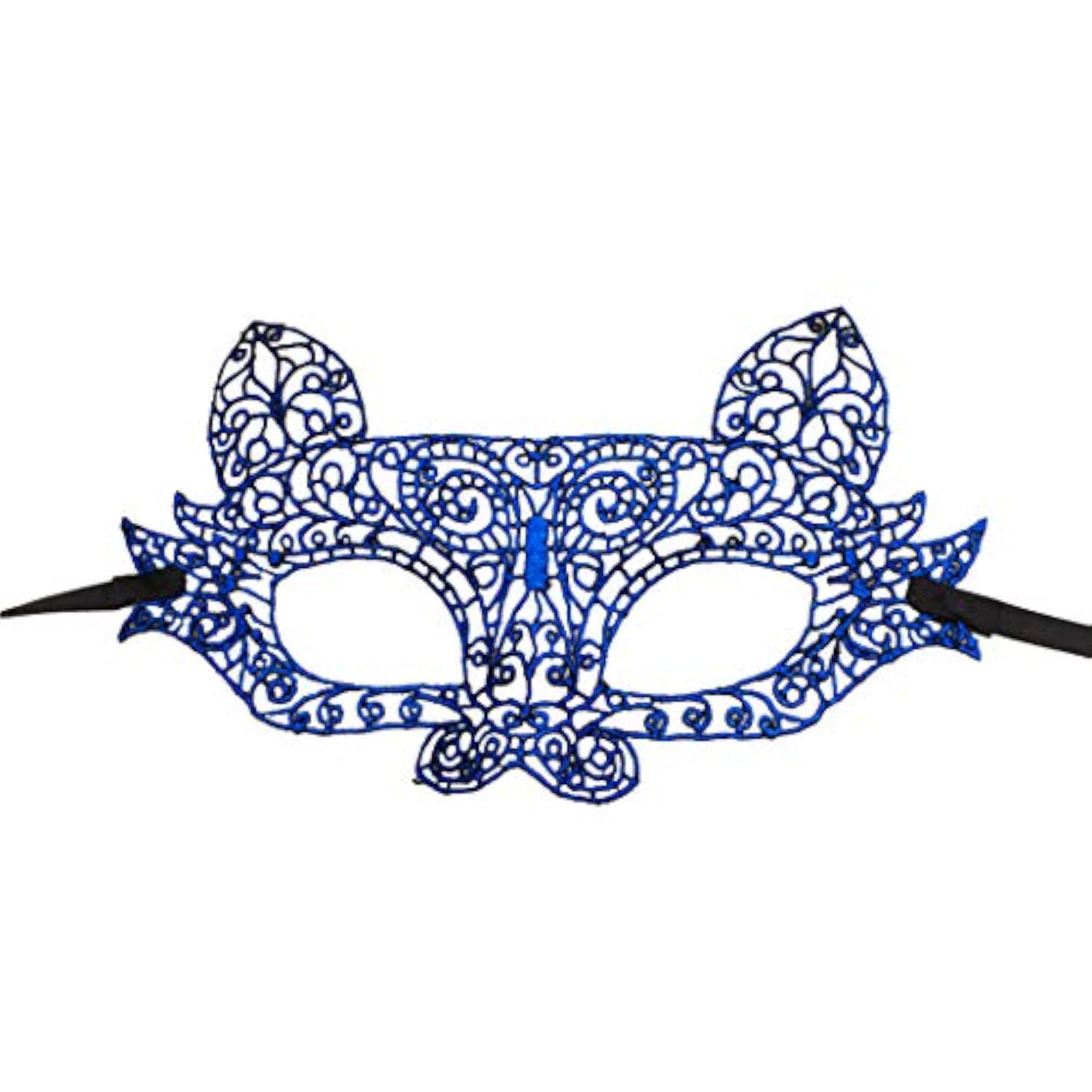 Creative Adjustable Cat Face Lace Mask for Costumes